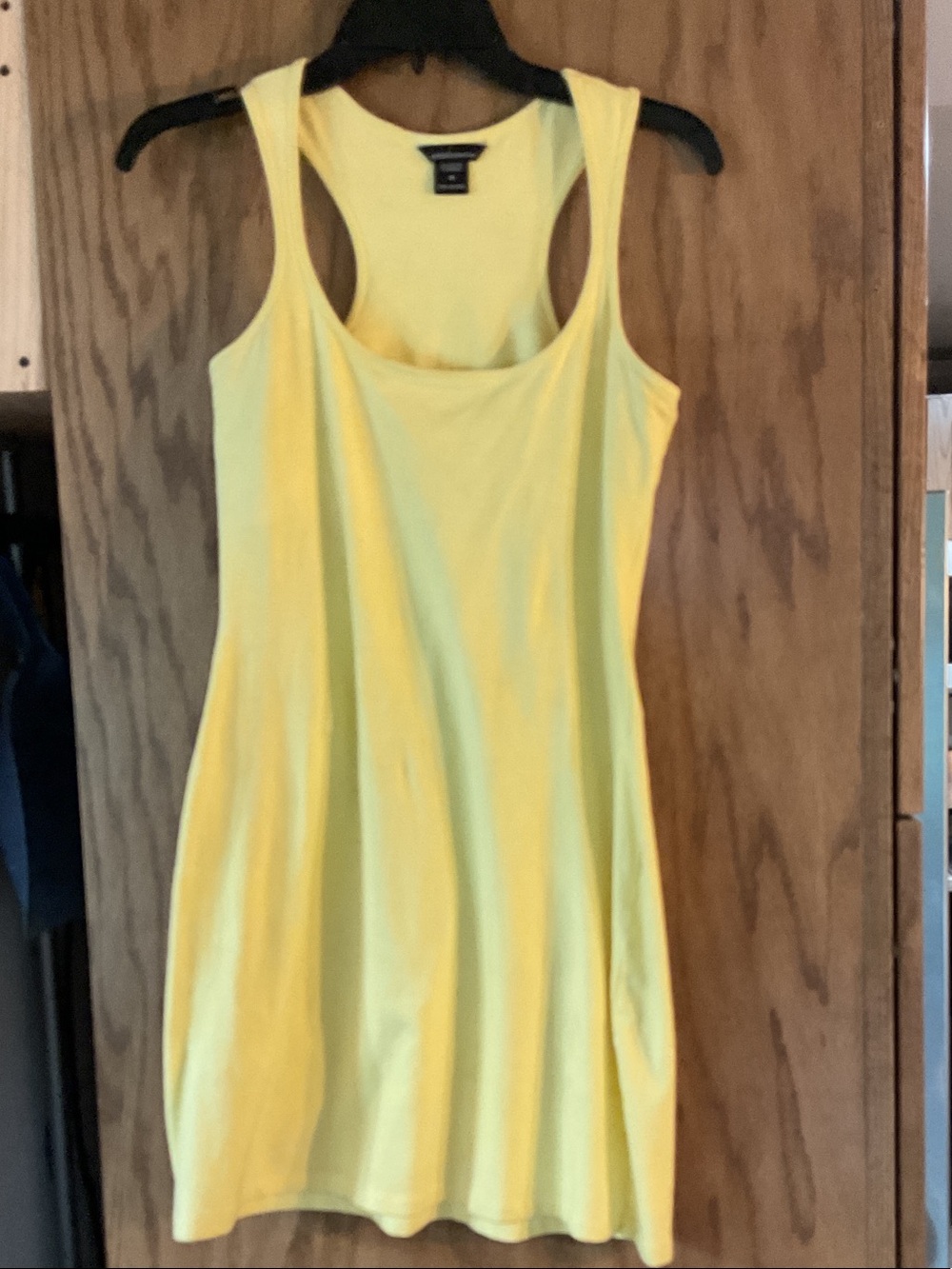 Moda International Yellow Racerback Mini Dress